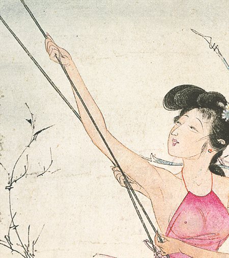 钦南-胡也佛的仕女画和最知名的金瓶梅秘戏图